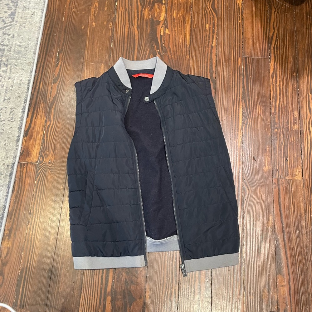 Men's Black Quilted Vest